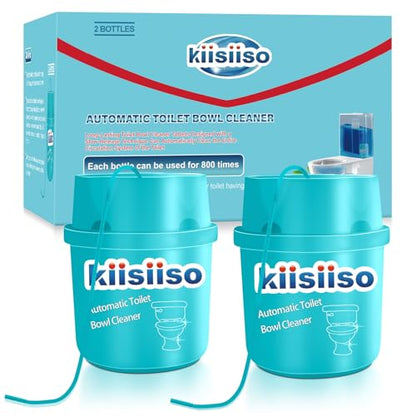 KIISIISO Toilet Bowl Cleaners, Septic-Safe Automatic Toilet Cleaner Bottles, Sustained-Release Toilet Tank Cleaners For Against Tough Stains, Long-Lasting Deep Cleaning & Freshness-2 Packs - size: 7.5 Ounce (Pack of 2)