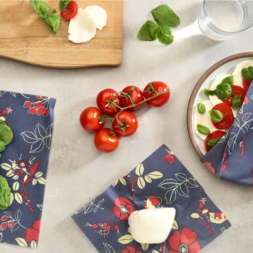 Bee's Wrap Beeswax Wraps for Food - 3 Pack of Assorted Beeswax Wraps - Small, Medium & Large Wrap - Plastic Free Made in USA Reusable Natural Food Wrap - Botanical Print - style: 3 Pack (Botanical)