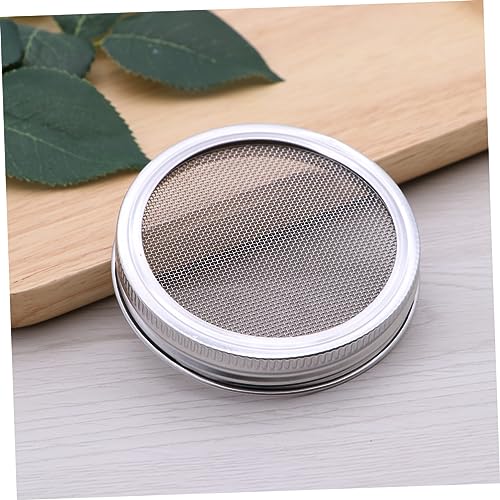 304 Stainless Mesh Sprouting Lids for Mason Jars Wide Mouth Jar Lids 4 Piece Set Versatile Use - size: Size 4