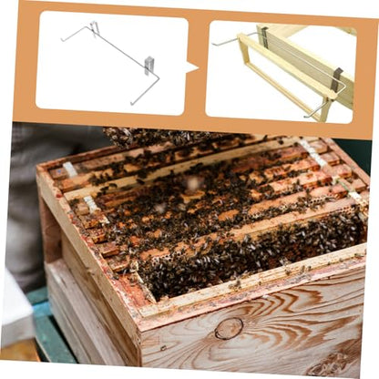 Portable Metal Bee Hive Frame Holder Beekeeping Stand Storage Shelf for Bee Houses Apiculture Supplies Tool for Secure Frame Holding and Hive Inspection