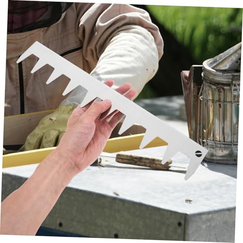 LIOOBO Bee Keeping Equipment Beehive Equipment Spacer Tool Beehive Frame Strip Beehive Frame Spacer Spacing Tool Beekeeper Beekeeping Tool Beehive Tool Beekeeper Tool Stainless Steel