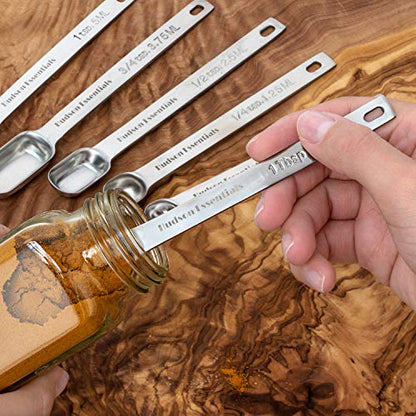 Hudson Essentials Stainless Steel Measuring Cups and Spoons Set (14 Piece Set) - size: 14 Piece Set