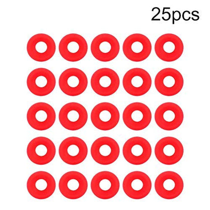 Bottle Gasket Replacement,Bottle Replacement,Silicone Gasket, 25Pcs Silicone Rubber Gaskets Washer, Red Silicone Gaskets for Swing Flip Top Bottle Home Brew Beer Bottle Seals