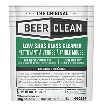 Diversey Glass Cleaner, Powder, 0.5 Oz Packet, 100/carton