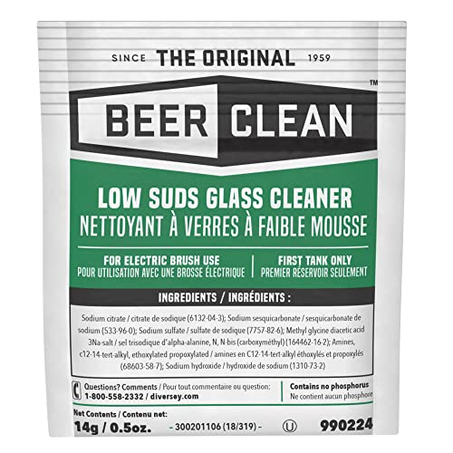 Diversey Glass Cleaner, Powder, 0.5 Oz Packet, 100/carton