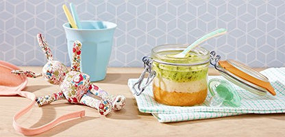 Le Parfait Super Terrine 125mL (4oz) Zero Waste Eco-Friendly Glass Canning Jars, Airtight Rubber Seal & Wire Bail Lid, BPA-Free, Water Bath Safe for Food Storage & Preserving, Made in France, 4PK - color: 125ml (Set/4)