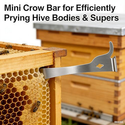 Polished Stainless Steel Hive Tool Beekeeping Supplies Steel Hive Tools for Beekeeping, Hive Tool Beekeeping Essential Supplies