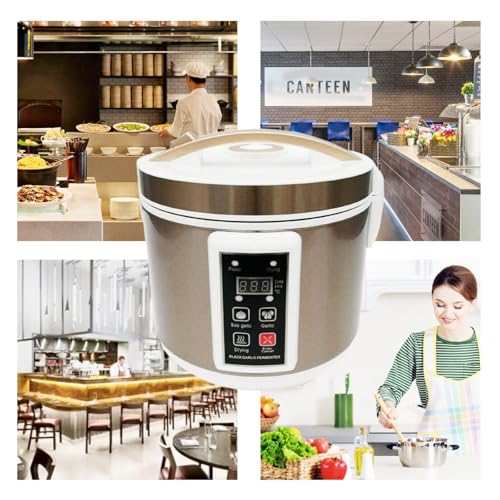 INTBUYING 6L Black Garlic Fermenter 110V Multi Clove Garlic Cooker 3D Heating Full Automatic Intelligent Control with Black Independent Liner