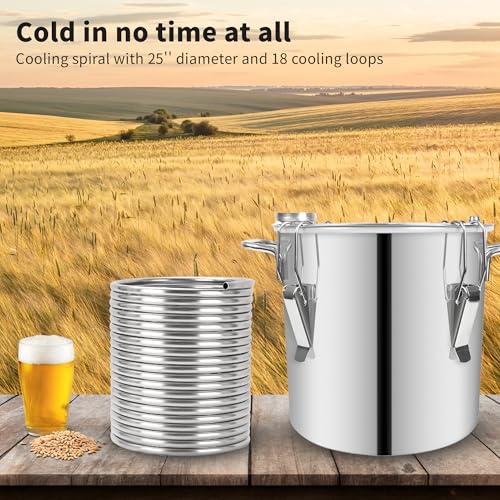 BACOENG 1/2" x 50Ft 304 Wort Chiller, Stainless Steel Tubing Coil for Ice Bath Beer Brewing Tubing Coil, Water Cooler Equipment - size: 1/2" x 50Ft