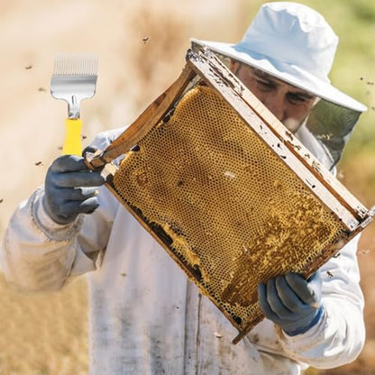 Honey Scraper,Stainless Steel Small Honeycomb Fork | Honey Hive Uncapping Shovel Scraper,for Bee Keeping Farm Outdoor Indoor Backyard Garden Beekeeper Beginners