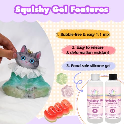 Taba Squishy Kits Flex Rubber for Squishy Making Liquid Silicone 17oz Pack Classic Tabba - color: Classic Taba