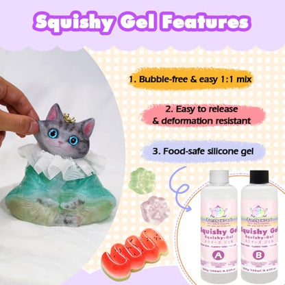 Taba Squishy Kits Flex Rubber for Squishy Making Liquid Silicone 17oz Pack Classic Tabba - color: Classic Taba