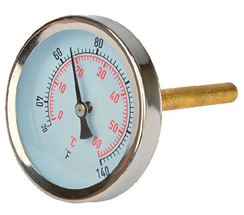 Fast Ferment Stainless Steel Thermometer. Compatible with our 3 Gallon, 7.9 Gallon and 14 Gallon Conical Fermenters. FasterFerment Accessories (Stainless Steel Thermometer)