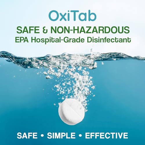 Hospital-Grade HOCL Effervescent Disinfectant Tablets – EPA Registered – Kills 99.9% of Germs, Bacteria & Viruses – Perfect for Healthcare, Salon & Home Use (30 Tabs, 13.1g)