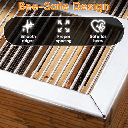 2 Pack 10 Frame Metal Queen Excluder, Galvanized Steel Beehive Queen Excluder for Langstroth Hives, Beekeeping Supplies Tools - size: 10-Frame 2Pack