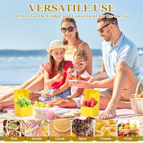 2Pcs Sliced Cheese Slice Holder Container for Refrigerator, Cow Cheese Storage Container for Fridge with Flip Lid, Butter Block Cheese Keeper Saver Box,Kitchen Gadget for Saving Cheese