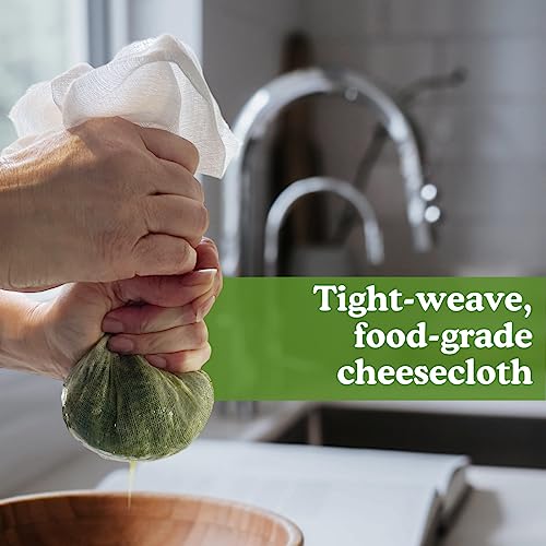 Regency Wraps 100% Cotton Ultra Fine Natural Cheese Cloth, 18sq.ft 36" X36" 2 pcs, Chef Grade for Basting Turkey, Canning, Straining, Cheesemaking - size: 9 sq ft (Pack of 2)