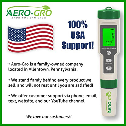 5-in-1 Digital Water Testing Meter | pH, TDS, EC, Salinity & Temperature Tester | Hydroponics, Aquarium, Pool & Drinking Water Quality Monitor