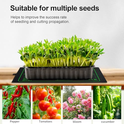 Upgrade 20"x20" Durable Waterproof Seedling Heat Mat with ETL Certified, Warm Hydroponic Heating Pad for Germination,Indoor Gardening,Brewing and Greenhouse - style: 20"x20" Heat Mat -Upgrade Version