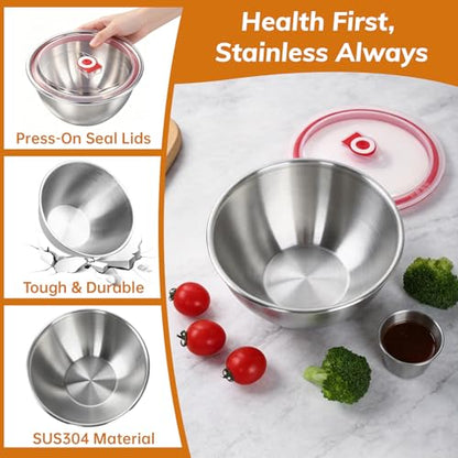 3 Pack Pizza Dough Proofing Box Includes Cutter, 800ML Stainless Steel Food Storage Container with Lid, Household Pizza Dough Bowl for Bread & Dough Balls - size: 800ML