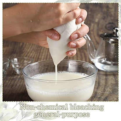Boao 50 Pcs Cheese Cloth Tea Bags 6 x 8 inch for Straining Reusable Tea Filter Loose Empty Soup Spice Bags for Cooking Cold Brew Coffee Muslin Strainer
