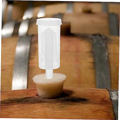 2Pcs Plastic Valves for Wine Three Piece Check Valves Lightweight and Easy to Use for Home Brewing and Wine Beer Preservation