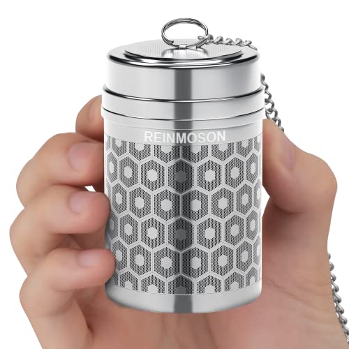 Reinmoson Large Tea Infuser for Loose Tea & Spice Infuser for Cooking, Extra Fine Mesh Tea Strainers, 304 Stainless Steel Loose Leaf Tea Steeper for Black Tea, Rooibos, etc - color: 1 Pack, size: Large
