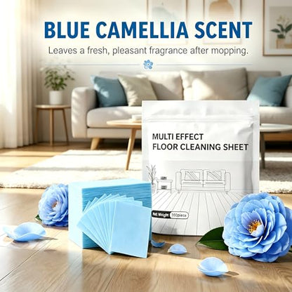 Multi-surface Floor Cleaning Tablets，2026 Upgraded Floor Cleaning Sheets Multi,Multiple Effect the Floors Clean，Safe Floor Cleaner for Hard, Tile, Laminate and Vinyl(100pcs)