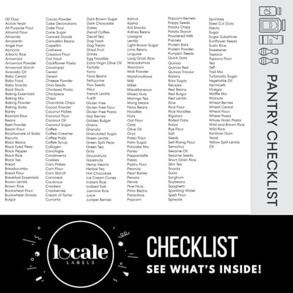 372 Pantry Labels for Global Food Items Including 120 Best by Labels for Food Containers, Jars, Storage, Pantry Organization- Global Pantry Collection (White, Square)