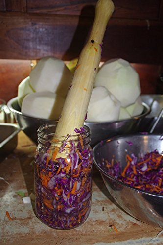 Small Wooden Cabbage Tamper for sauerkraut and more. 12" - Handmade In The USA