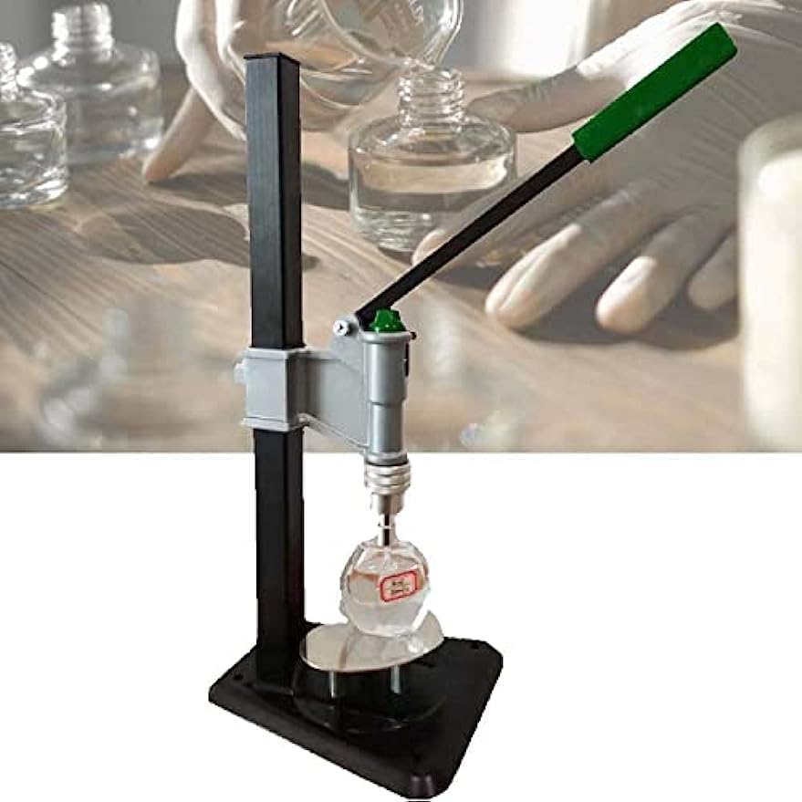 Professional Bench Capper - Homebrew Beer Bottle Capper, Long Handle Cap Sealing Machine Lever Design for Easy Pressing, Stainless Press Capping Machine for Perfume Bottle Essential Oil Bottle