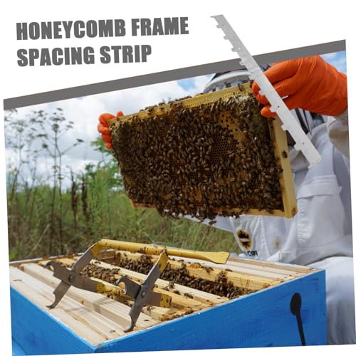Sosoport 6pcs Beehive Spacer Strips for Beekeeping Metal Frame Ends for Honeycomb Divider Galvanized Essential Beekeeper Tool for Hive Management