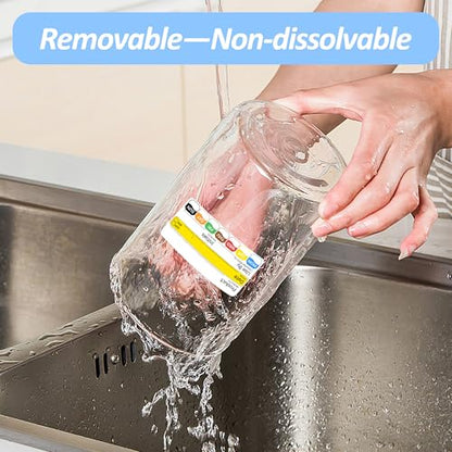 2 Rolls 1000 Pcs 1 inch X 2 inch Restaurant Quality Shelf Life Food Rotation Labels, Self-Adhesive Removable for Reusable Containers, Food Safety Date Sticker, Leftover Labels - style: 1*2in-1000pc-Yellow-Black2