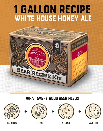 Craft A Brew Recipe Kit - White House Honey Ale Refill - 1 Gallon - Ingredients for Home Brewing Beer - color: White House Honey Ale