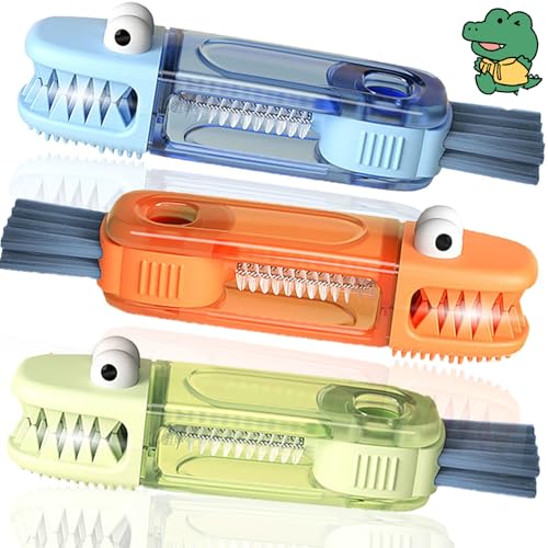 4 in 1 Cup Lid Cleaning Brush - Multifunctional Water Bottle Crevice Cleaning Brush, Portable Cup Lid Brush, Home Kitchen Crevice Brush Tools for Tiny Cup Lid Detail, Bottle Tight Spaces Cup (3 PCS) - color: Orange, Blue, Green(3pcs)