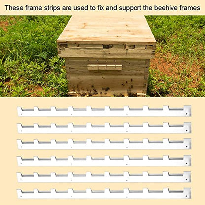 Beehive Frame Strips, 6Pcs Beehive Spacers Metal Beehive Frame Strips Spacers Beekeeper Beekeeping Tool Equipment for Beekeepers Looking to Harvest Honey