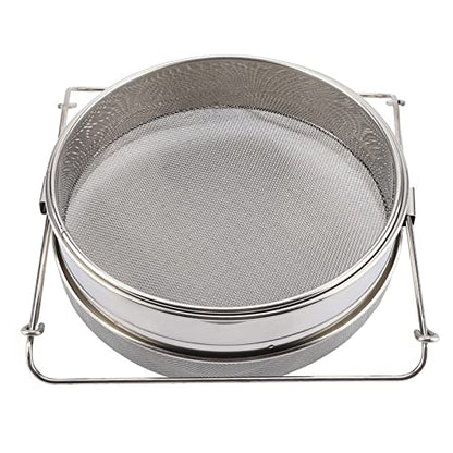Mingzhe Stainless Steel Double Honey Strainer Sieve with Adjustable Arms for Honey Filtering 1 Set