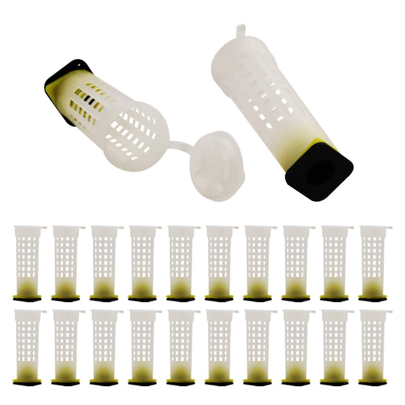 Bee Queen Cage Rearing Cup 20 Sets Beekeeping Equipment Insects Tools
