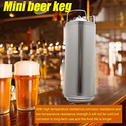 Mini Stainless Steel Beer Keg,Portable Home Dispenser System to Keep Fresh for Home Kitchen Brewing Beer,Keeps Carbonation for Craft Beer Draft and Homebrew,24.5L - size: 24.5L