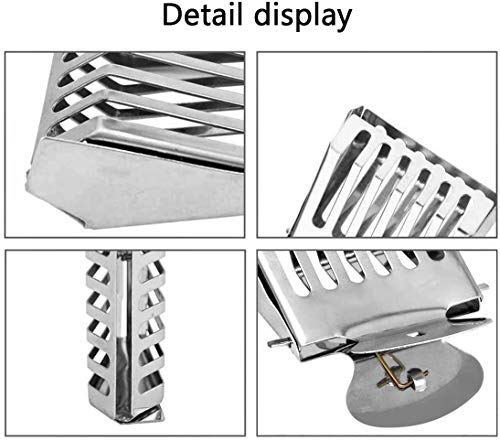 Together-life 10-Pack Stainless Steel Queen Bee Clips Cage Catcher for Beekeeping, Safe Queen Bee Handling Tool, Professional Beekeeper Equipment Supplies