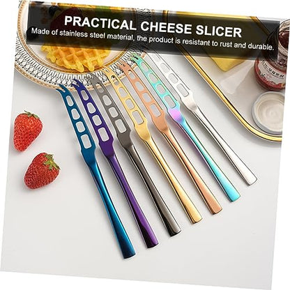 UKCOCO Stainless Steel Butter Spatula and Cheese Cutter Ergonomic Hollowed Out Design for Easy Slicing and Spreading Kitchen Gadget for Cheese and Butter Corrosion Resistant