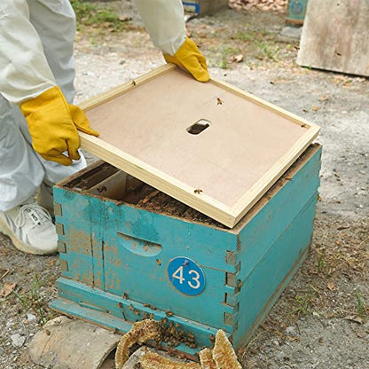 4 Pack Beehive Inner Cover 10 Frame Langstroth Bee Hive Inner Covers Hive Box Cover for Beekeeping Beehive Insulation Ventilation Inner Cover - size: 4 Pack 10 Frame