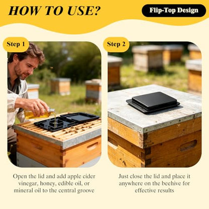 50 PCS Hive Beetle Catchers, Reusable Black Plastic Beekeeping Supplies, Beekeeping Tools for Farm & Apiary Care
