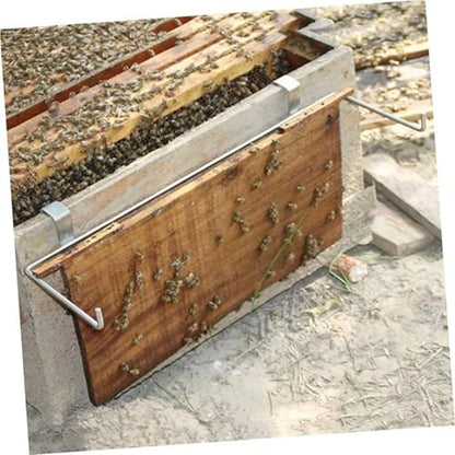 2Piece Beekeeping Frame Gripper Support Bracket Beekeeping Equipment Bee Hive Frame Grip Stainless Steel Silver