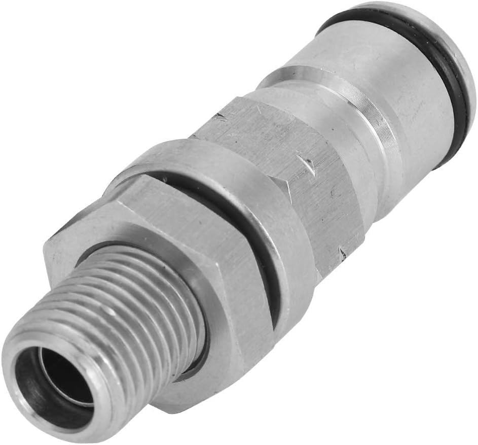 Homebrew 304 Stainless Steel Corny Keg 1/4’’ BSP Ball Lock Post Bulkhead With Poppets With Male NPT Hex Nipple, 19/32"-18 Gas/Liquid Corny Keg Adapter (Gas) - size: Gas