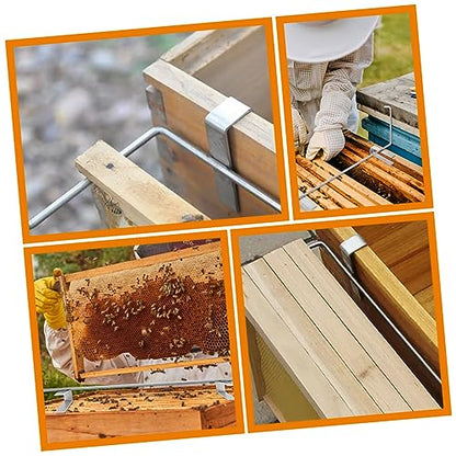 UKCOCO 3pcs Stainless Steel Beehive Frame Holder Beekeeping Tool Beehive Stand Bee Nest Support