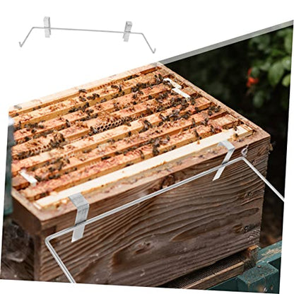 ibasenice 2 Pcs Beekeeping Frame Holder Professional Bee Hive Stand Bee Hive Metal Shelf Standhive Tool