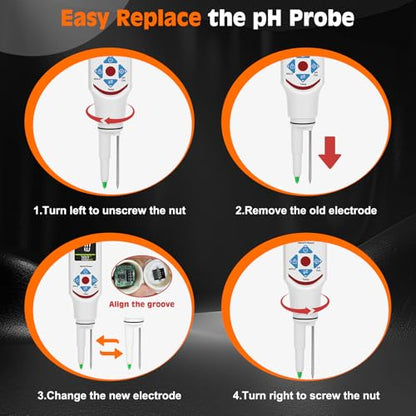 pH Meter Tester for Food with pH Probe