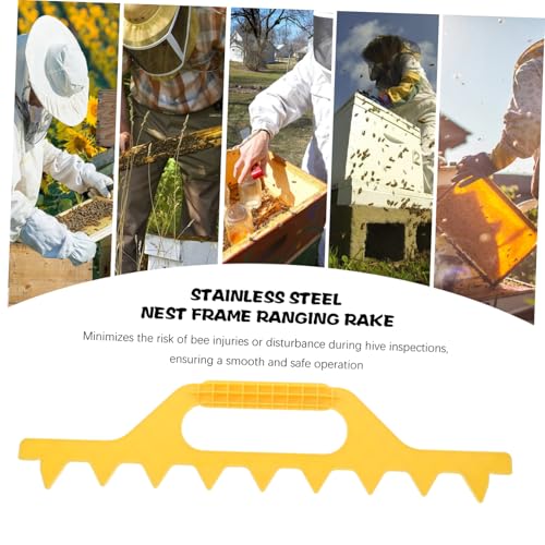 Toddmomy Beehive Frame Spacer Tool Hive Spacer for Beekeeping Frame Holder for Beehive Lightweight Plastic Bee Hive Tool