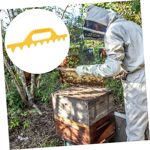 Abaodam Lightweight Beehive Spacing Tool Durable Plastic Frame Spacer for Accurate Hive Frame Distance Essential Beekeeping Equipment for Efficient Hive Management